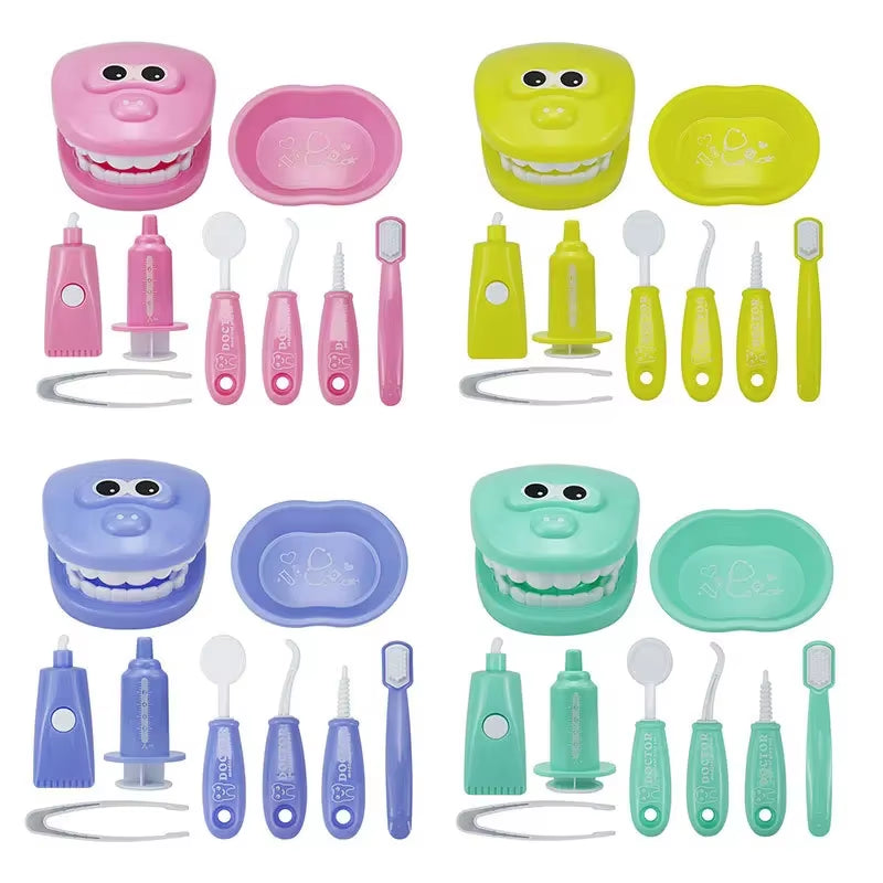 1/9Pcs Montessori Educational Toys for Children Early Learning Doctors Role Play Kids Intelligence Brushing Tooth Teaching Aids