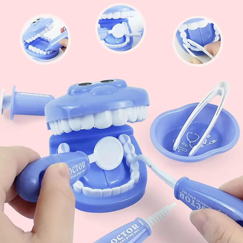 1/9Pcs Montessori Educational Toys for Children Early Learning Doctors Role Play Kids Intelligence Brushing Tooth Teaching Aids