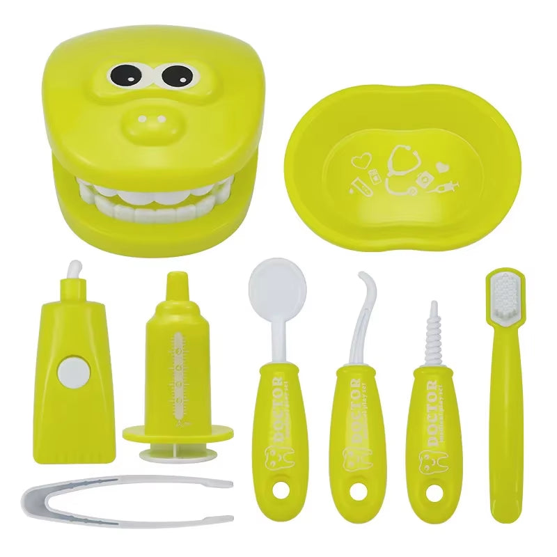 1/9Pcs Montessori Educational Toys for Children Early Learning Doctors Role Play Kids Intelligence Brushing Tooth Teaching Aids