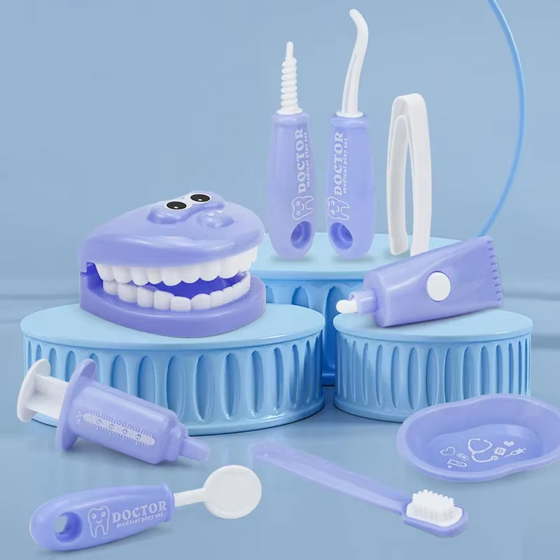 1/9Pcs Montessori Educational Toys for Children Early Learning Doctors Role Play Kids Intelligence Brushing Tooth Teaching Aids