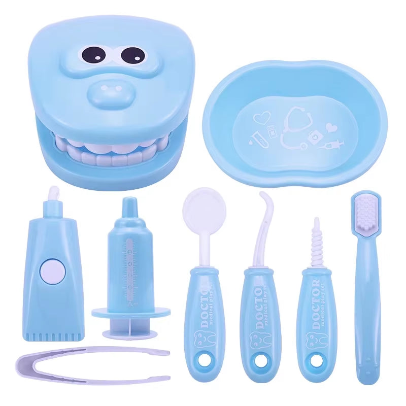 1/9Pcs Montessori Educational Toys for Children Early Learning Doctors Role Play Kids Intelligence Brushing Tooth Teaching Aids