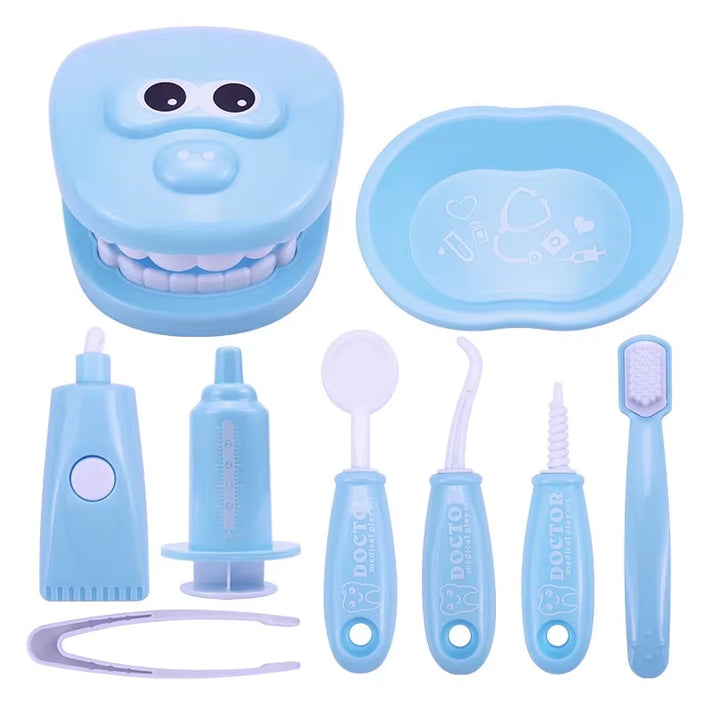 1/9Pcs Montessori Educational Toys for Children Early Learning Doctors Role Play Kids Intelligence Brushing Tooth Teaching Aids