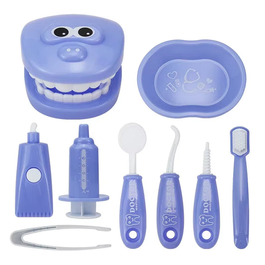 1/9Pcs Montessori Educational Toys for Children Early Learning Doctors Role Play Kids Intelligence Brushing Tooth Teaching Aids