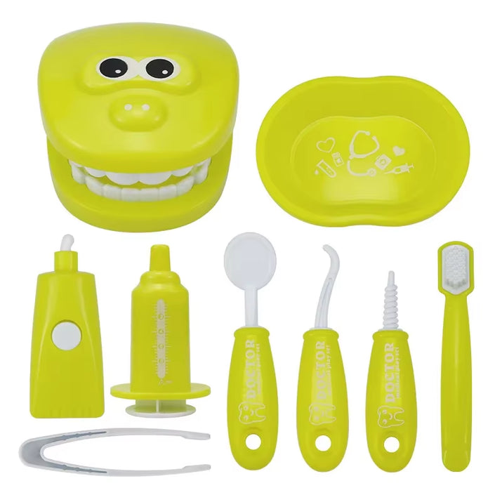 1/9Pcs Montessori Educational Toys for Children Early Learning Doctors Role Play Kids Intelligence Brushing Tooth Teaching Aids