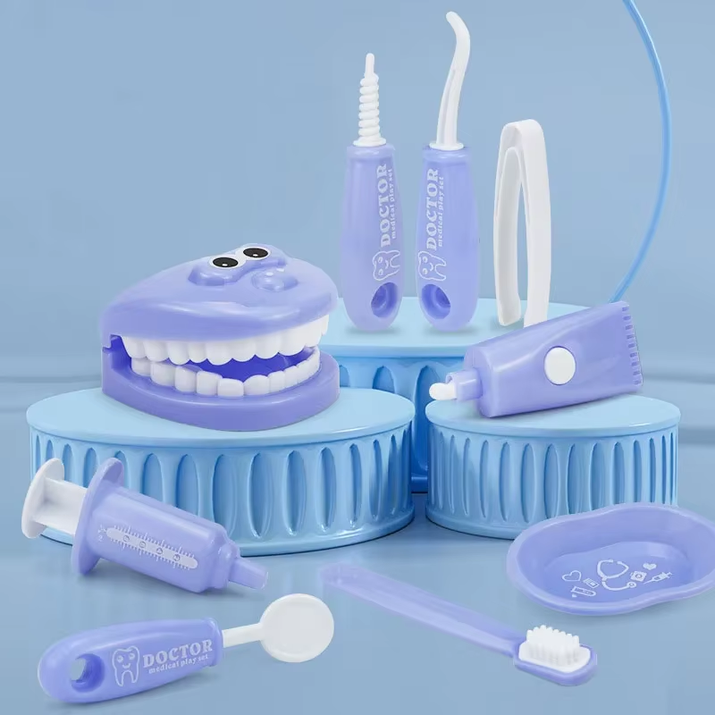 1/9Pcs Montessori Educational Toys for Children Early Learning Doctors Role Play Kids Intelligence Brushing Tooth Teaching Aids