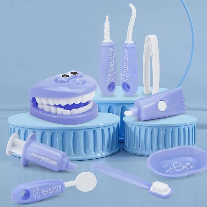 1/9Pcs Montessori Educational Toys for Children Early Learning Doctors Role Play Kids Intelligence Brushing Tooth Teaching Aids